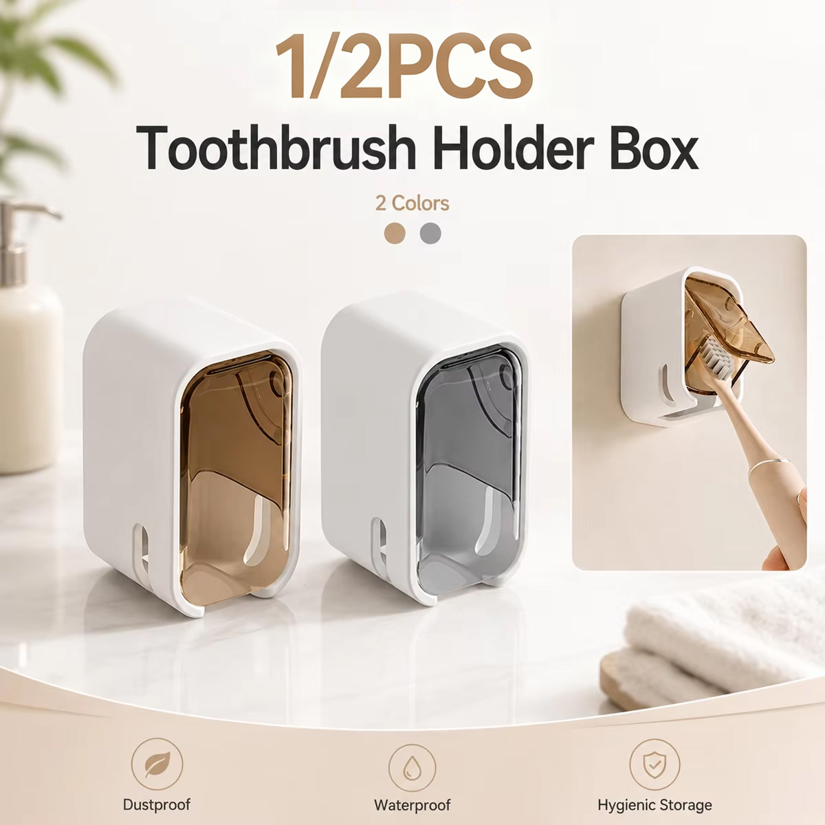 Home Edit Bathroom Storage - Support mural pour brosses à dents