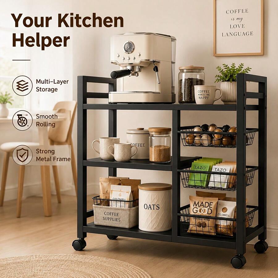 1 étagère mobile pour le range - Home Edit Bathroom Storage avis et prix