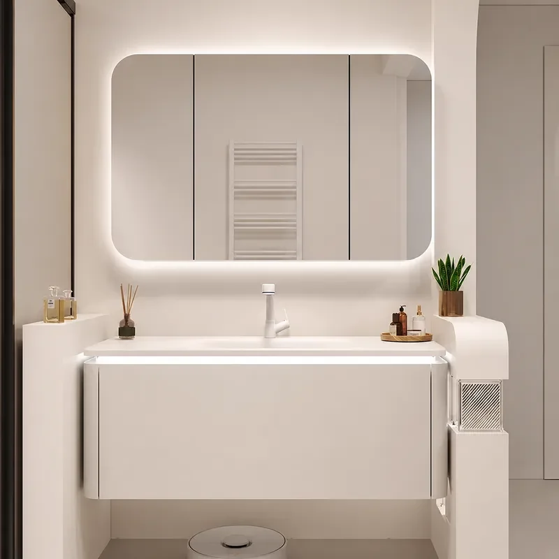 Meuble-lavabo mural en céramiq - Home Bathroom Vanity Combo avis et prix